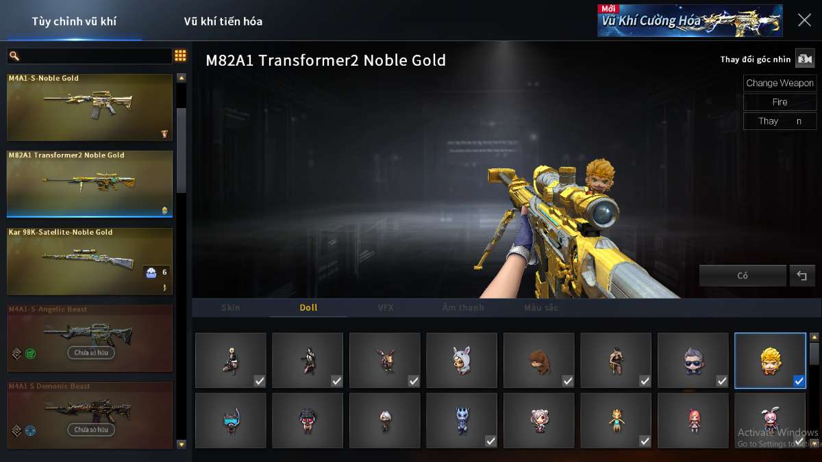 shop acc cf uy tin gia re